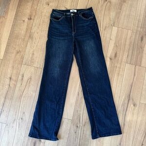 MICA High-Rise Dark Blue Wide Leg Jeans EXTRA LONG